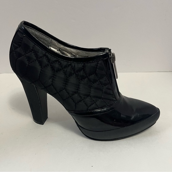 CALVIN KLEIN HEELED SHOOTIES black Wednesday Addams shoes women’s size 6 - Picture 7 of 16